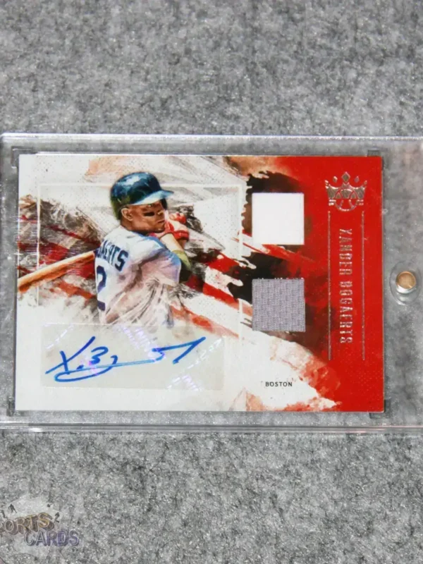 2019 Xander Bogaerts #DMS-XB Panini Diamond Kings Material Signatures-front