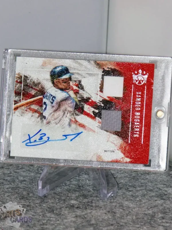 2019 Xander Bogaerts #DMS-XB Panini Diamond Kings Material Signatures-stand