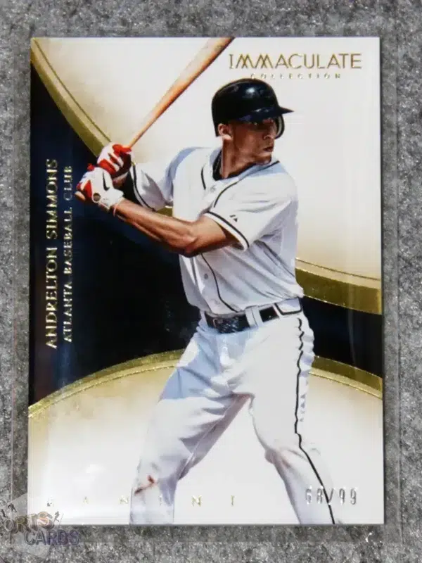 2014 Andrelton Simmons #85 Panini Immaculate Collection /99-front