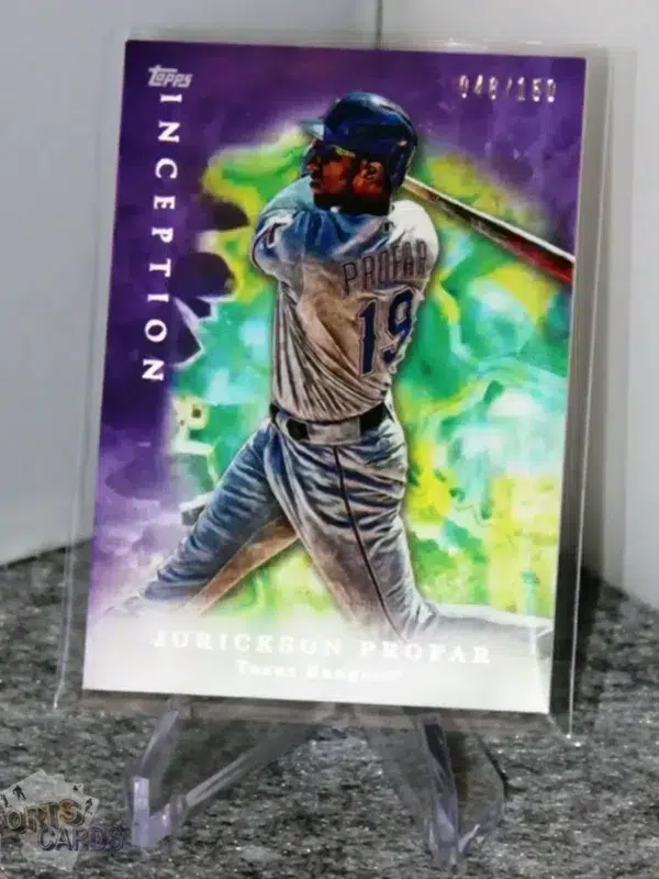 2017 Jurickson Profar #95 Topps Inception Purple /150 - Afbeelding 3