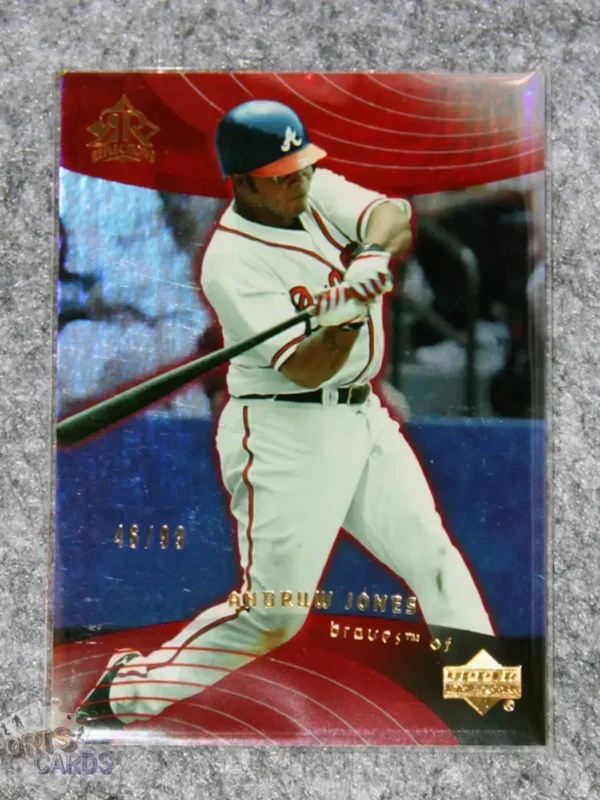 2005 Andruw Jones #13 Upper Deck Reflections /99-front