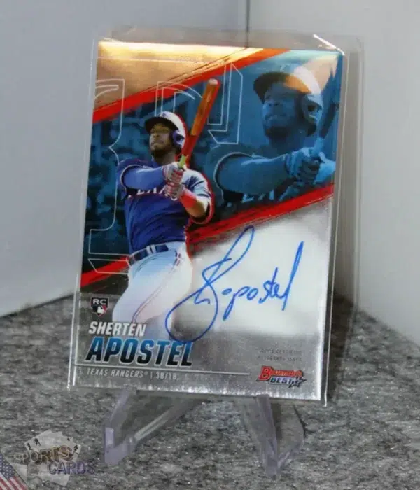 2021 Sherten Apostel #B21-SA Topps Bowman's Best Best of '21 Autograph Rookie-stand