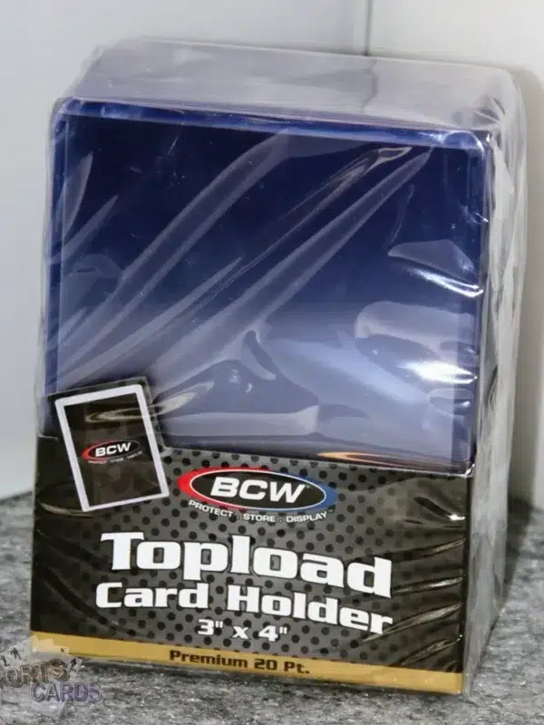 BCW Topload Normal Card Holders 3" x 4" Premium 20pt-front