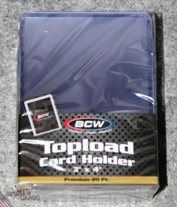BCW Topload Normal Card Holders 3" x 4" Premium 20pt-back