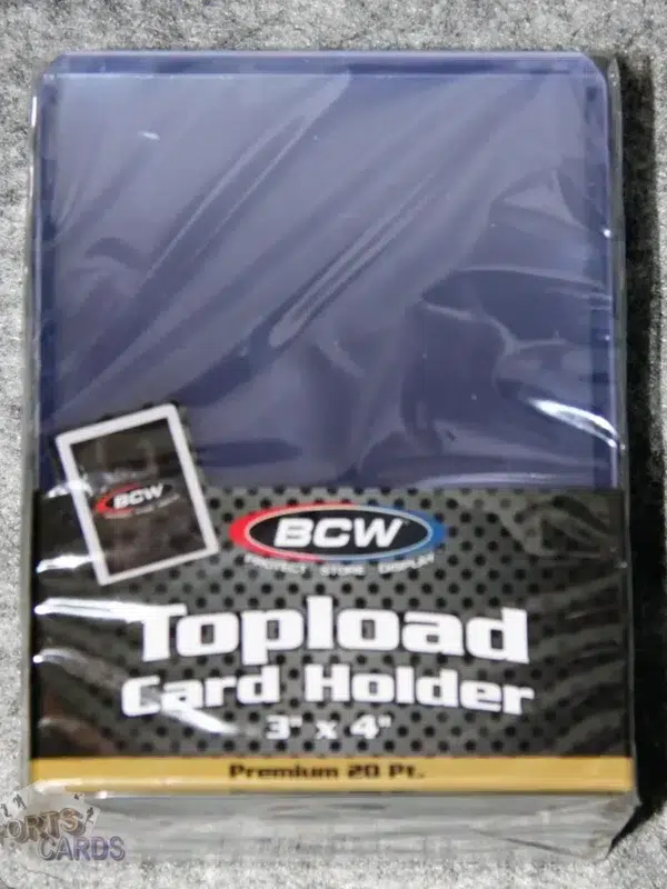 BCW Topload Normal Card Holders 3" x 4" Premium 20pt-back