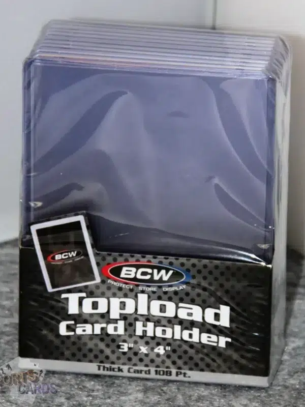 BCW Topload Card Holders 3" x 4" Thick Cards 108pt-front