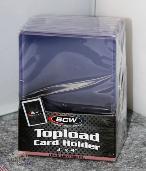 BCW Topload Card Holders 3" x 4" Thick Cards 168pt-front