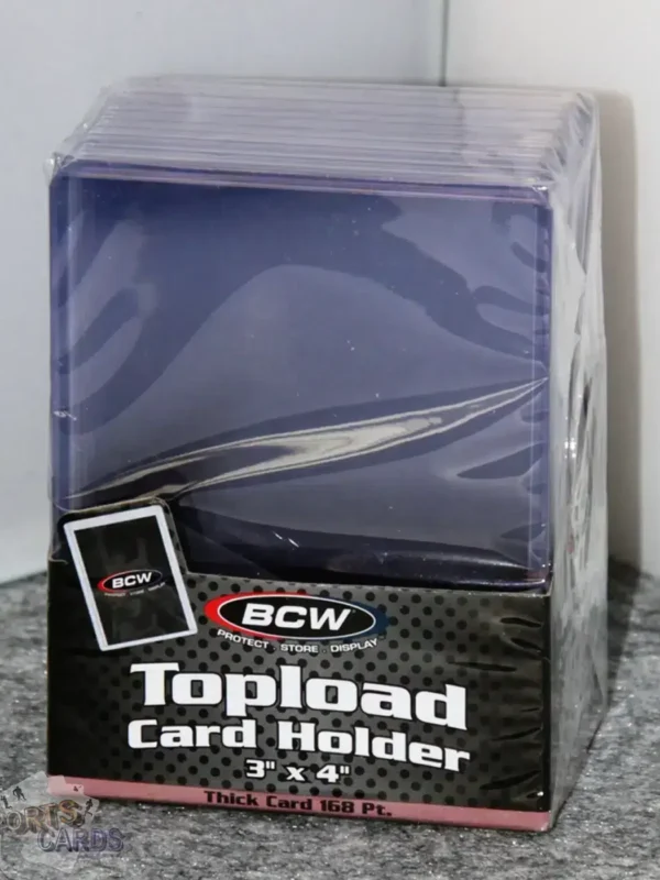 BCW Topload Card Holders 3" x 4" Thick Cards 168pt-front