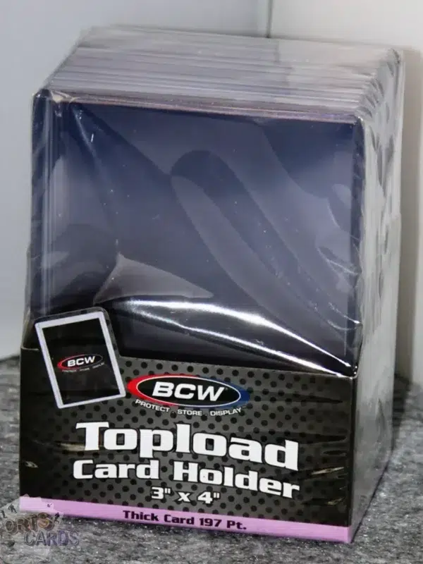 BCW Topload Card Holders 3" x 4" Thick Cards 197pt-front