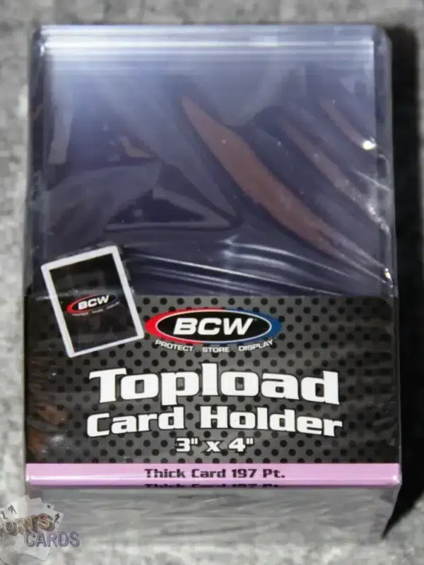 BCW Topload Card Holders 3" x 4" Thick Cards 197pt-back