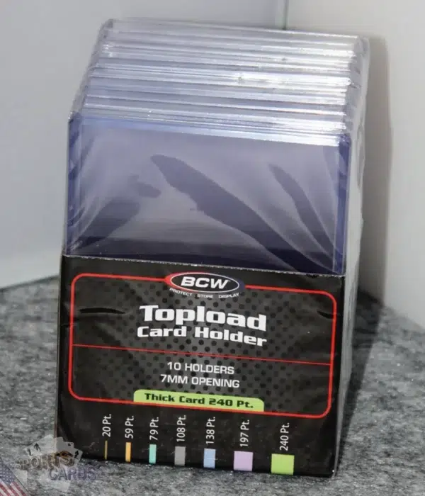 BCW Topload Card Holders 3" x 4" Thick Cards 240pt-front
