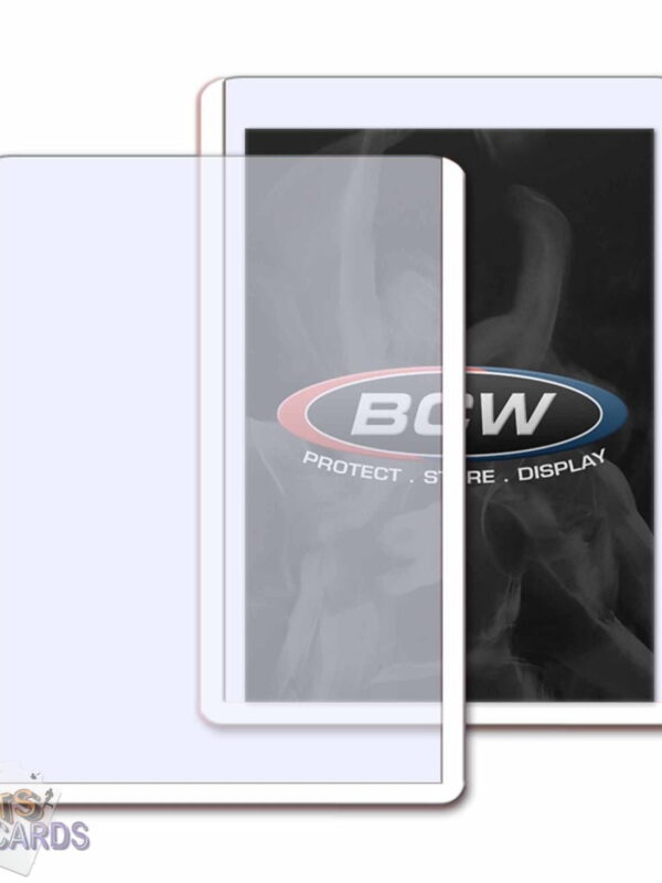 BCW Topload Card Holders 3" x 4" White Border-back