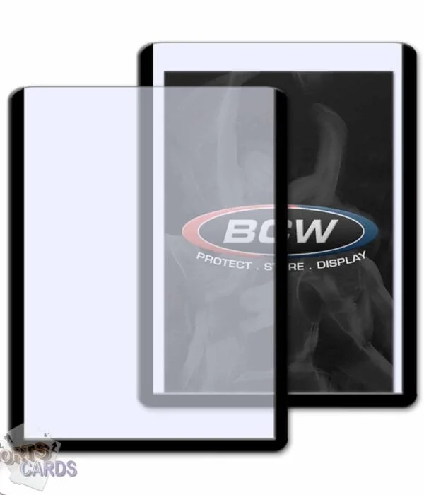 BCW Topload Card Holders 3" x 4" Black Border-back