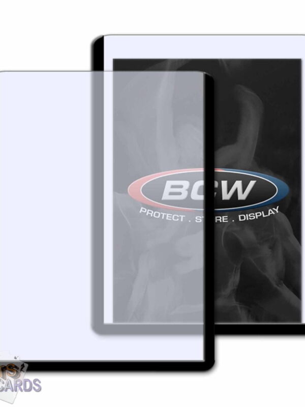 BCW Topload Card Holders 3" x 4" Black Border-back