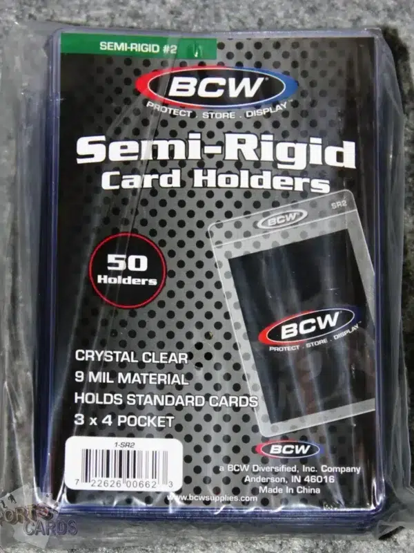 BCW Semi-Rigid Card Holders #2-back