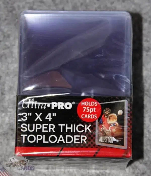 Ultra PRO Clear Think Toploaders 3" x 4" 75pt-back