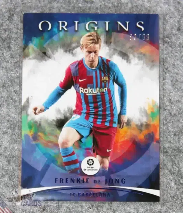 2021-22 Frenkie de Jong #85 Panini Chronicles Origins Blue /99