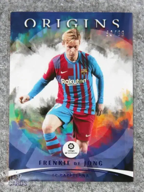 2021-22 Frenkie de Jong #85 Panini Chronicles Origins Blue /99-front
