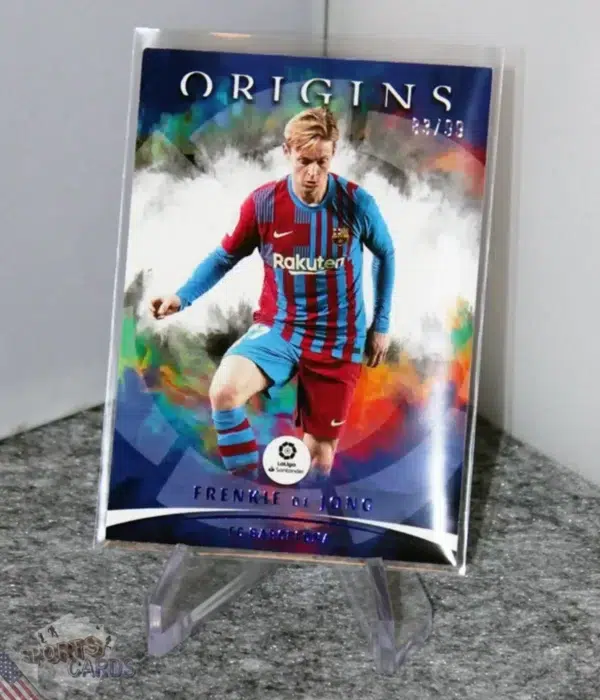 2021-22 Frenkie de Jong #85 Panini Chronicles Origins Blue /99-stand
