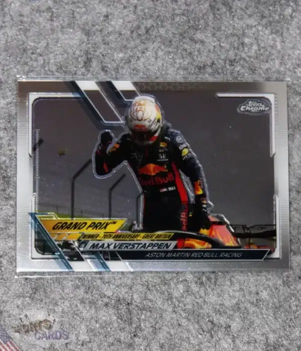2021 Max Verstappen #142 Topps Chrome Formule 1 GP Winners-front