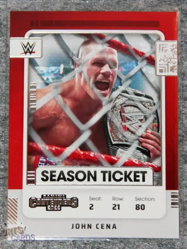 2022 John Cena #104 Panini Chronicles Contenders Season Ticket-front