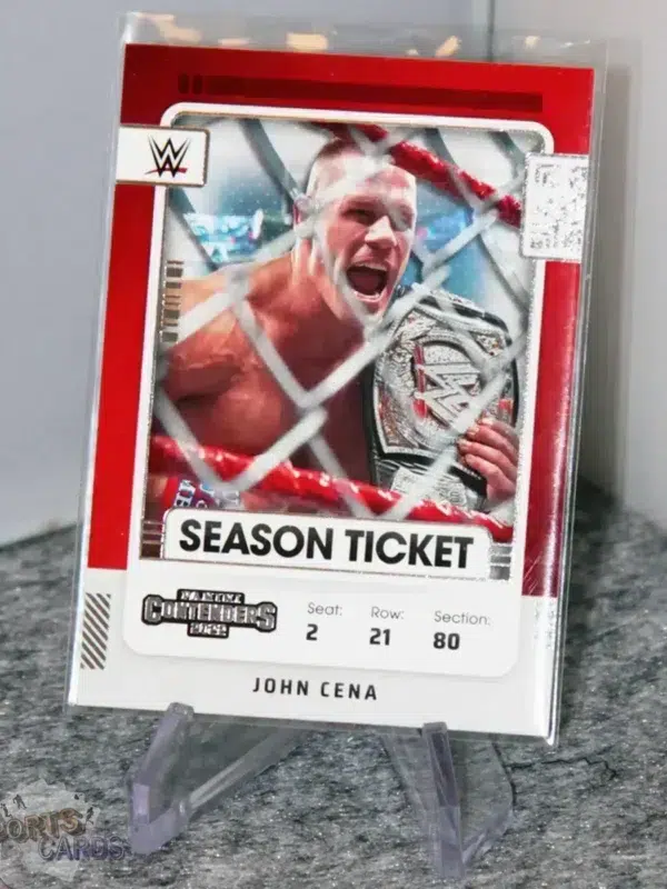2022 John Cena #104 Panini Chronicles Contenders Season Ticket - Afbeelding 3