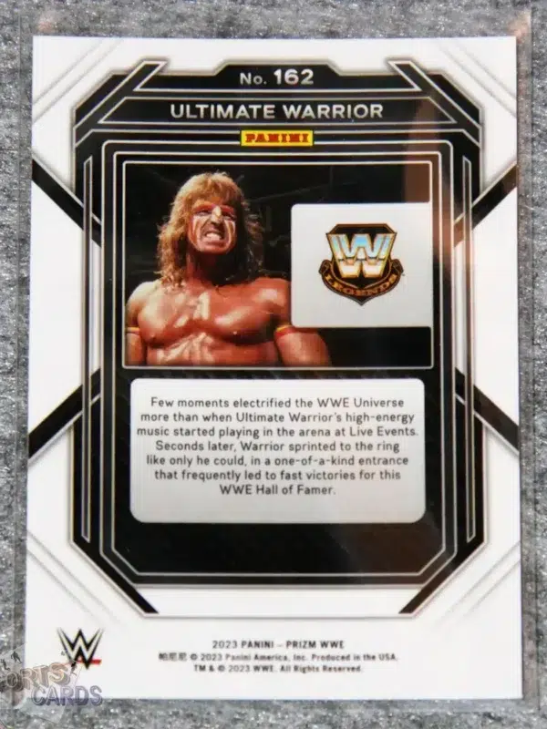 2023 Ultimate Warrior #162 Panini Prizm-back