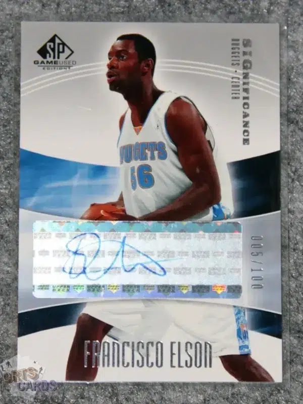 2004-05 Francisco Elson #SIG-FE Panini SP Game Used SIGnificance Auto /100-front