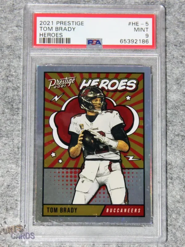 2021 Tom Brady #HE-5 Panini Prestige Heroes PSA 9 MINT