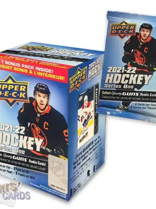 2021-22 Upper Deck Hockey Series 1 Blaster Box - Sealed-back