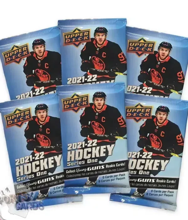 2021-22 Upper Deck Hockey Series 1 Blaster Box - Sealed-stand