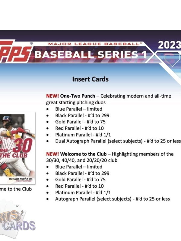 2023 Topps Series 1 Baseball MLB Blaster Box - Sealed-stand