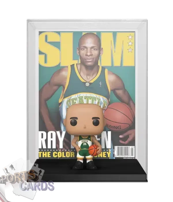 Funko POP! Ray Allen #04 Seattle Supersonics NBA Magazine Cover + Vinyl Figure-stand