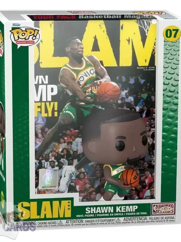 Funko POP! Shawn Kemp #07 Seattle Supersonics NBA Magazine Cover + Vinyl Figure-front