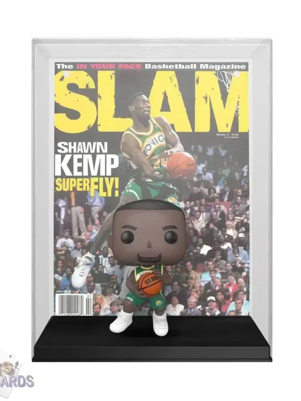 Funko POP! Shawn Kemp #07 Seattle Supersonics NBA Magazine Cover + Vinyl Figure-back