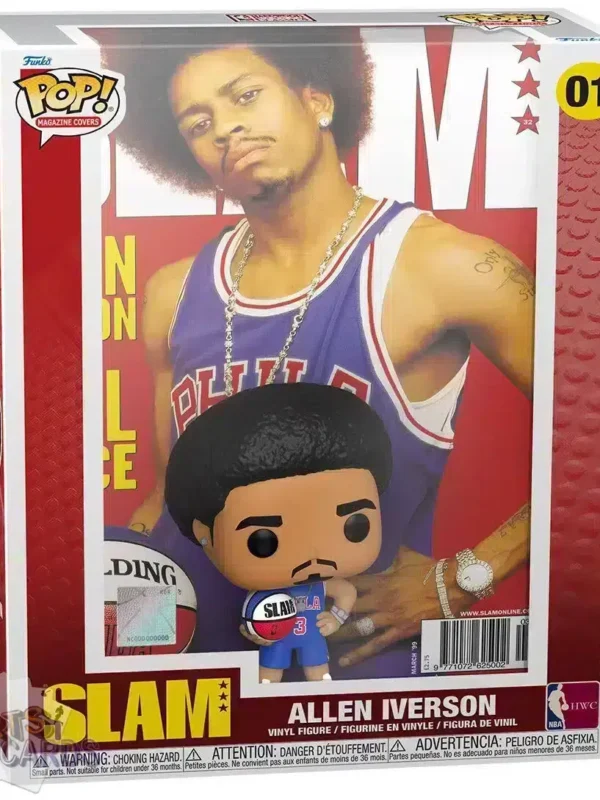 Funko POP! Allen Iverson #01 Philadelphia 76ers NBA Magazine Cover + Vinyl Figure-front
