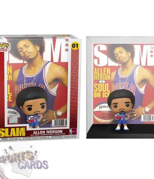 Funko POP! Allen Iverson #01 Philadelphia 76ers NBA Magazine Cover + Vinyl Figure-stand