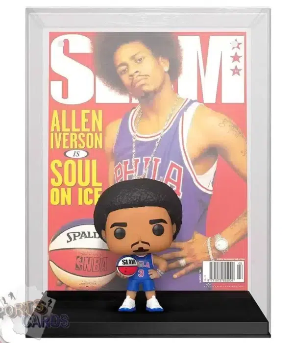 Funko POP! Allen Iverson #01 Philadelphia 76ers NBA Magazine Cover + Vinyl Figure-back