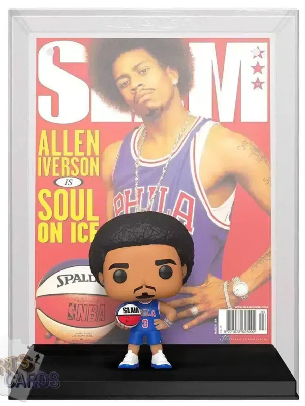 Funko POP! Allen Iverson #01 Philadelphia 76ers NBA Magazine Cover + Vinyl Figure-back