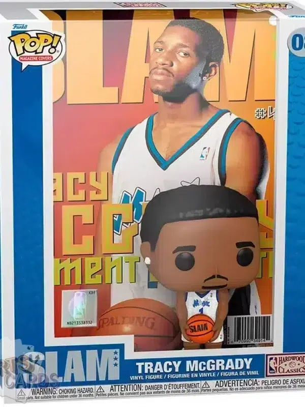 Funko POP! Tracy McGrady #08 Orlando Magic NBA Magazine Cover + Vinyl Figure-front
