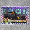 2021 Max Verstappen #98 Topps Chrome F1 Purple Checker Flag Refractor /199-front