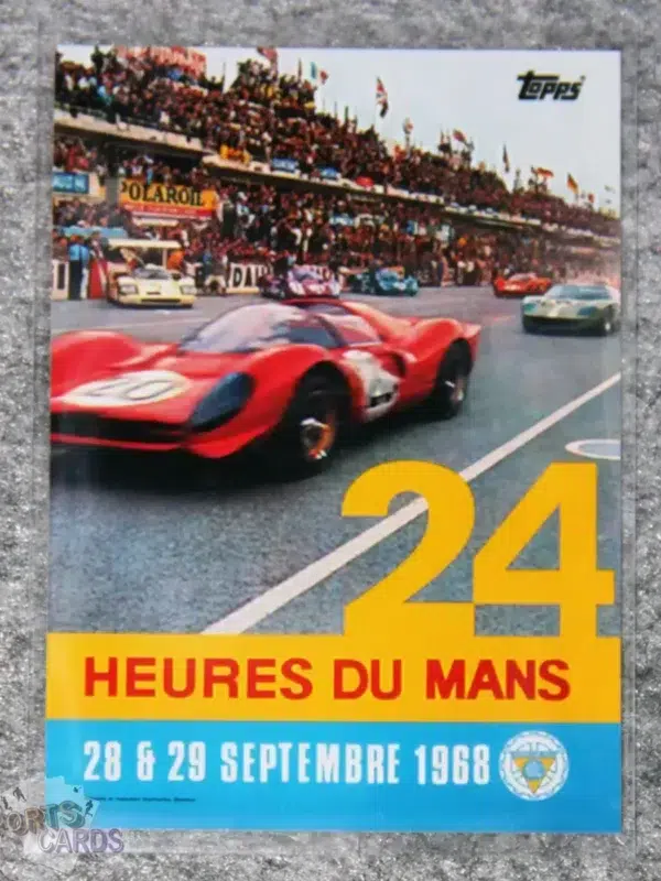 2023 Topps 24H of Le Mans Poster Art #23 Ford GT40 28 & 29 september 1968-front