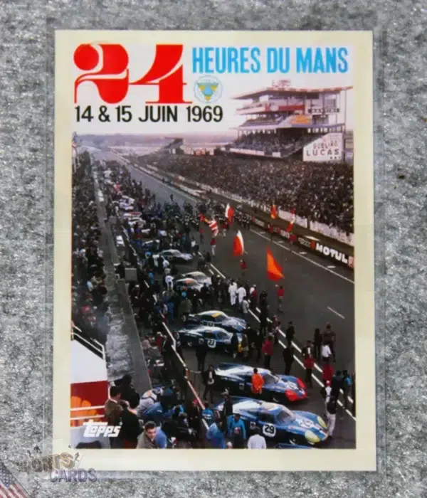 2023 Topps 24H of Le Mans Poster Art #24 Ford GT40 14 & 15 june 1969