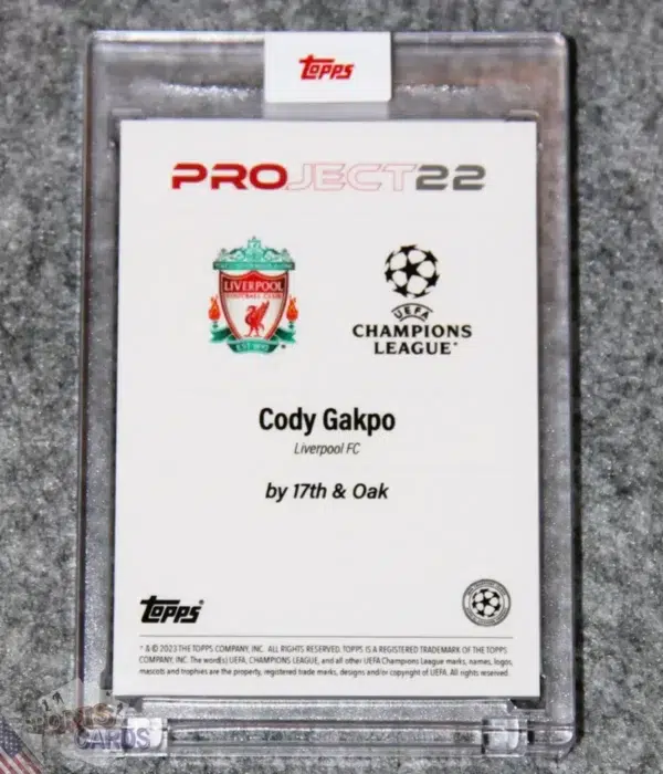 2023 Cody Gakpo by 17th & Oak #183 Topps Project 22