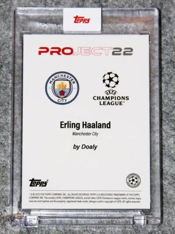 2023 Erling Haaland by Doaly #187 Topps Project 22-back
