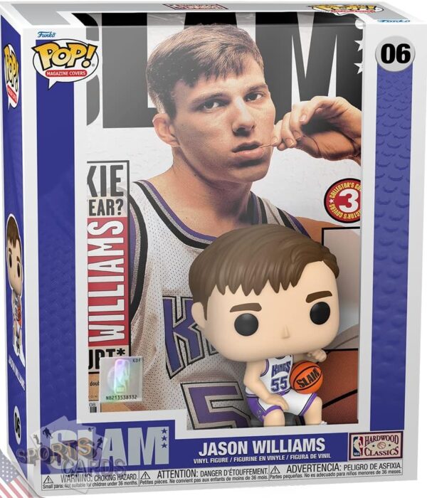 Funko POP! Jason Williams #06 Sacramento Kings NBA Panini Prizm Card + Vinyl Figure-front