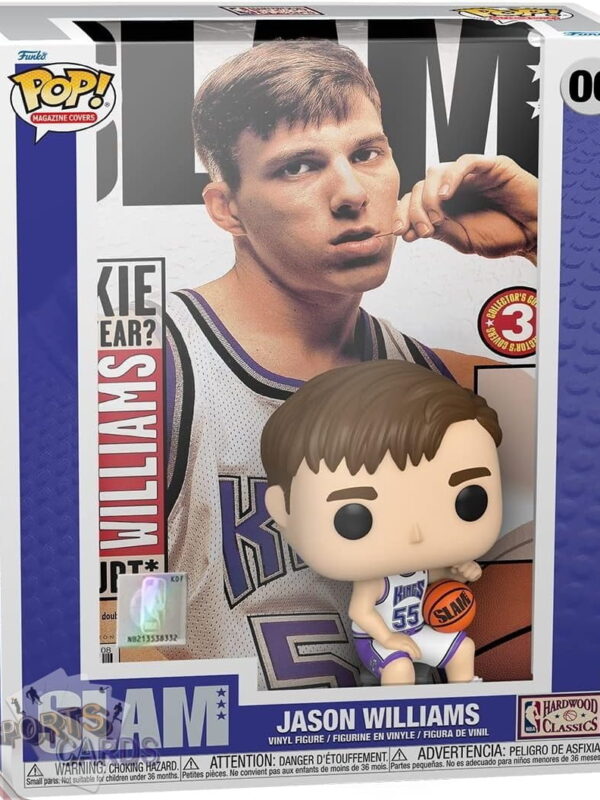 Funko POP! Jason Williams #06 Sacramento Kings NBA Panini Prizm Card + Vinyl Figure-front
