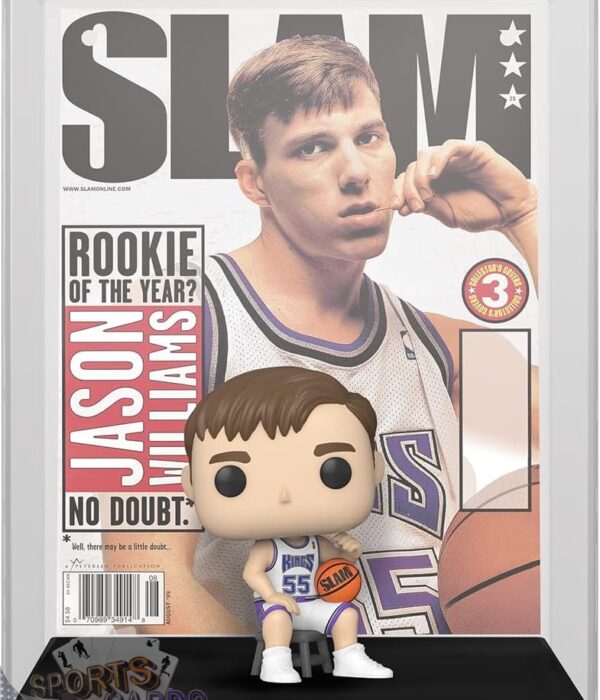 Funko POP! Jason Williams #06 Sacramento Kings NBA Panini Prizm Card + Vinyl Figure-back