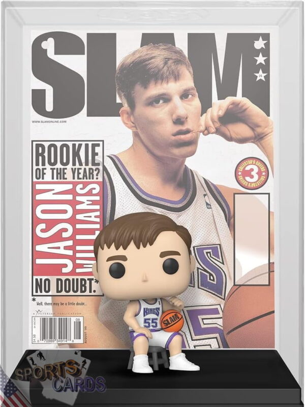 Funko POP! Jason Williams #06 Sacramento Kings NBA Panini Prizm Card + Vinyl Figure-back