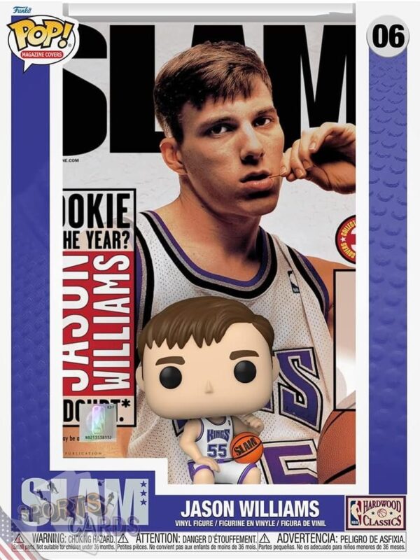 Funko POP! Jason Williams #06 Sacramento Kings NBA Panini Prizm Card + Vinyl Figure-stand